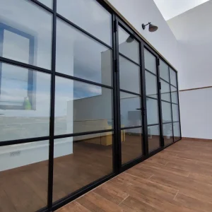 Thermally insulated aluminum aperture door window Jamar Reynaers